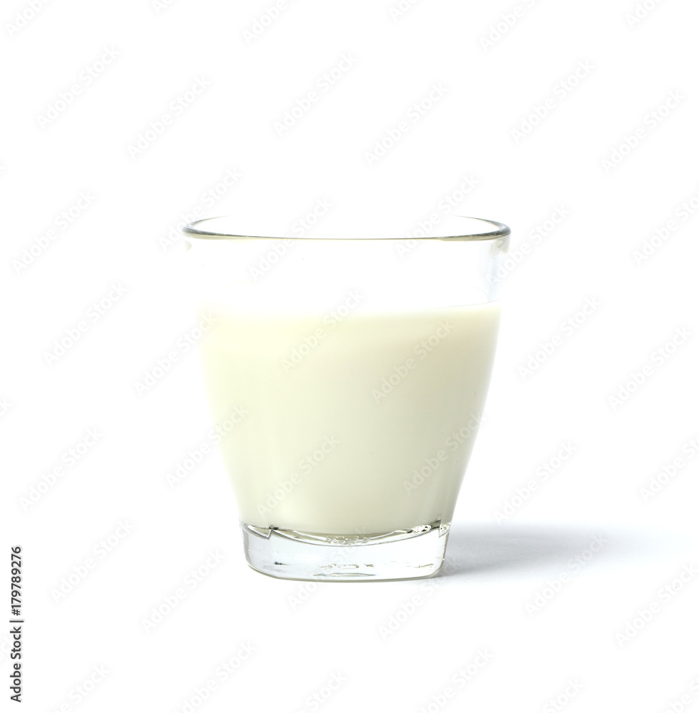 Milk glass isolated on white background Milk glass isolated on white background