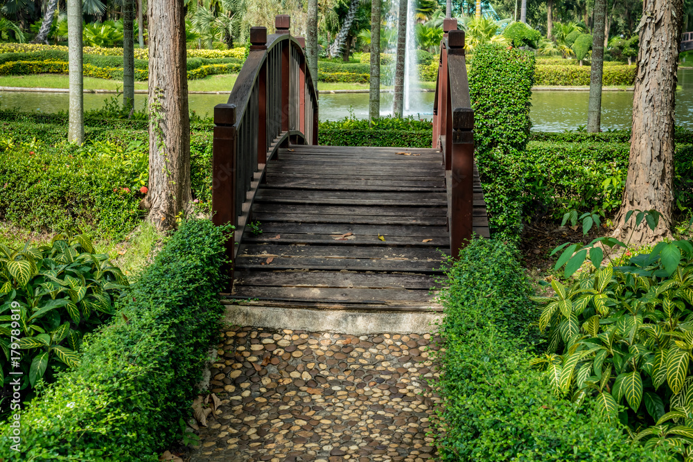 Footbridge in the park