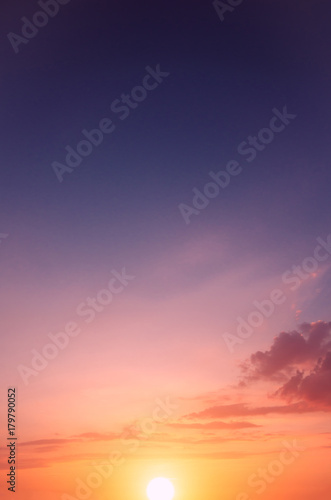 A photo of a heavenly sunset for wallpaper on your computer desktop. © Sviatoslav Khomiakov
