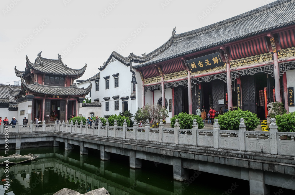 Obraz premium Guiyuan Temple a Buddhist temple located on Wuhan City,