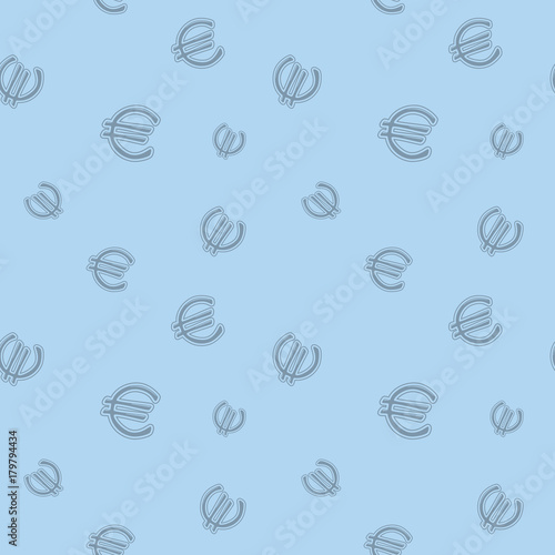 Euro Currency Sign Seamless Money Background