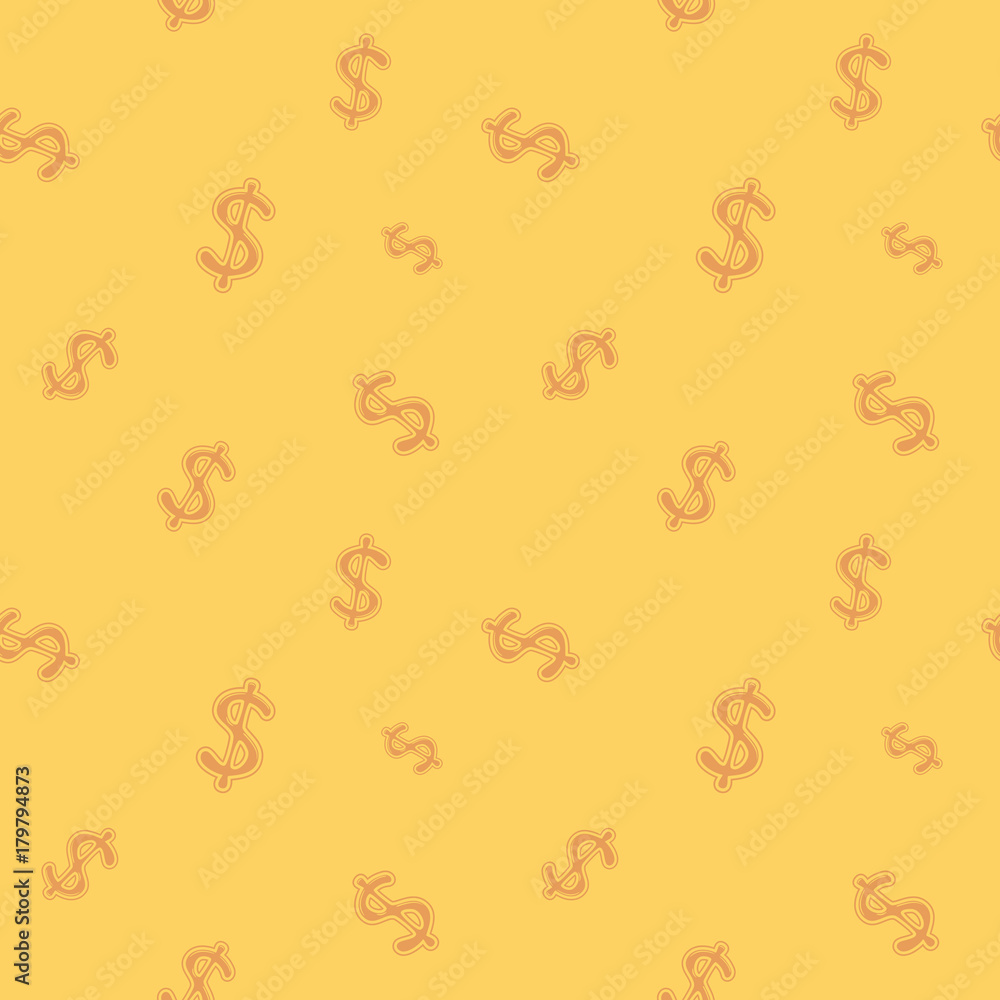 Dollar Money Sign Seamless Pattern Dollar Money Sign Seamless Pattern