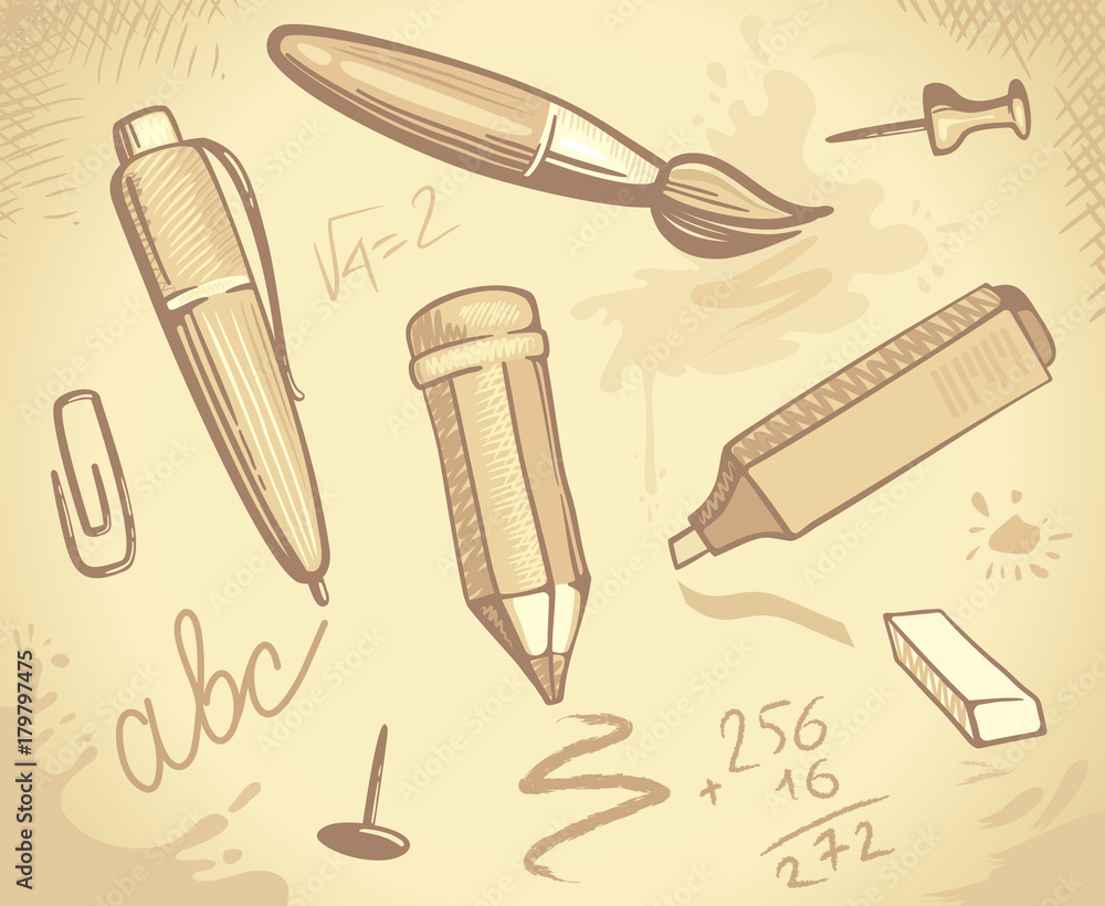 Background of stationery Background of stationery