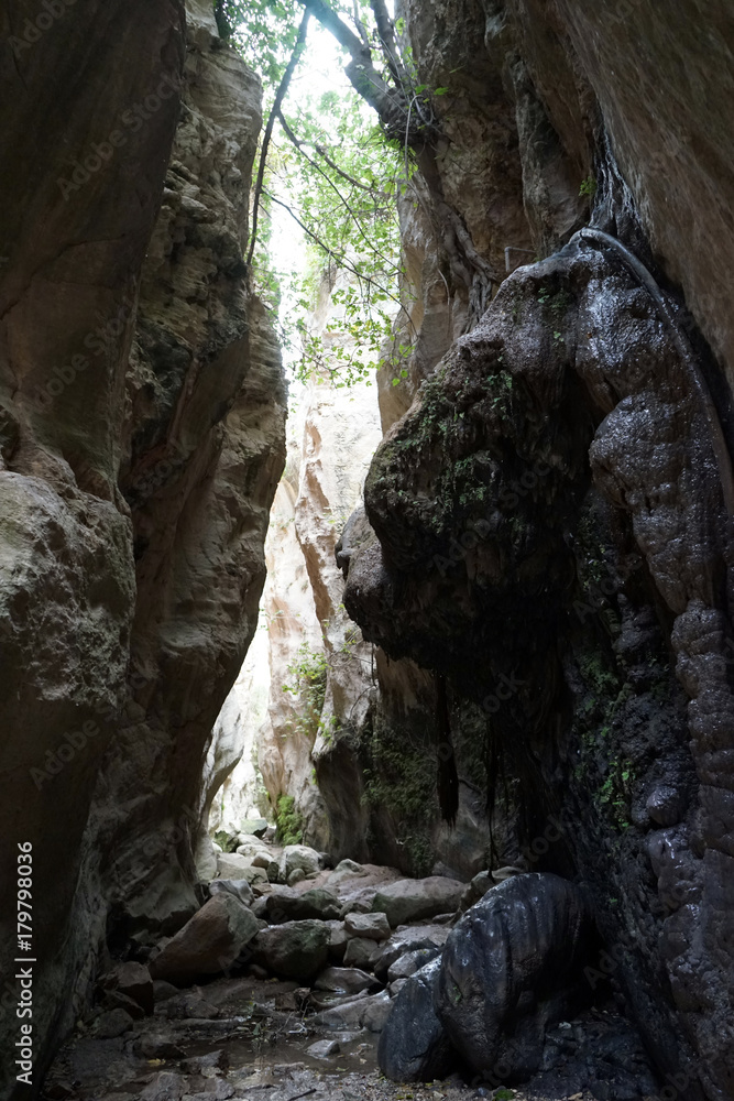 Trail in Avakas gorge