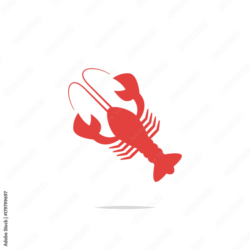Lobster icon vector Lobster icon vector