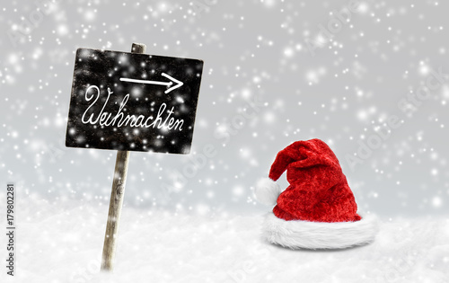 Schild Weihnachten