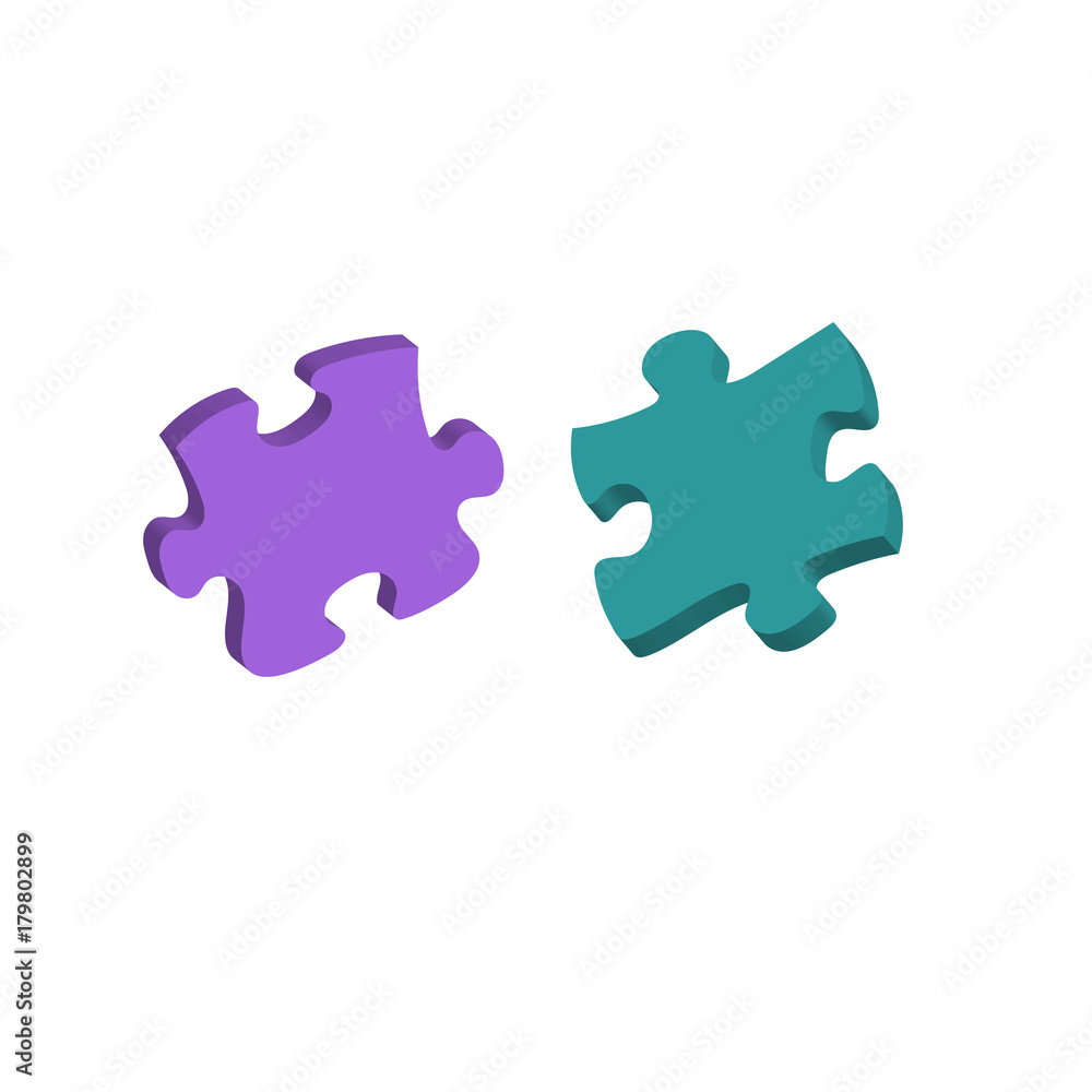3d Illustration: Puzzle 3d Illustration: Puzzle