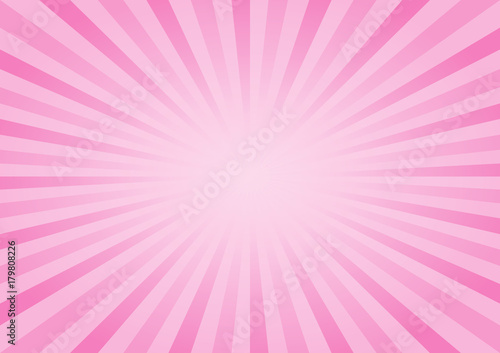 Abstract soft Pink rays background. Vector