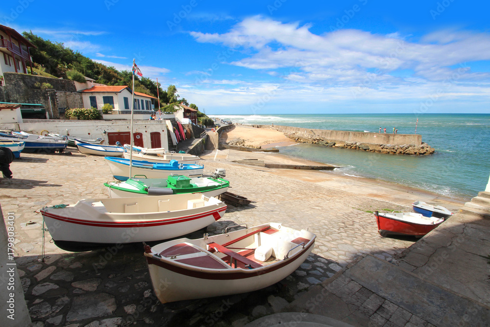 Obraz premium Port de pêche de Guéthary (Pays-basque français)