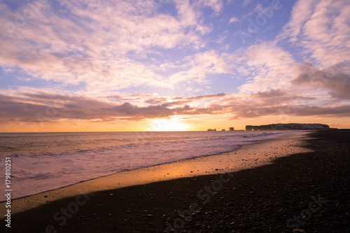 Icelandic black beach