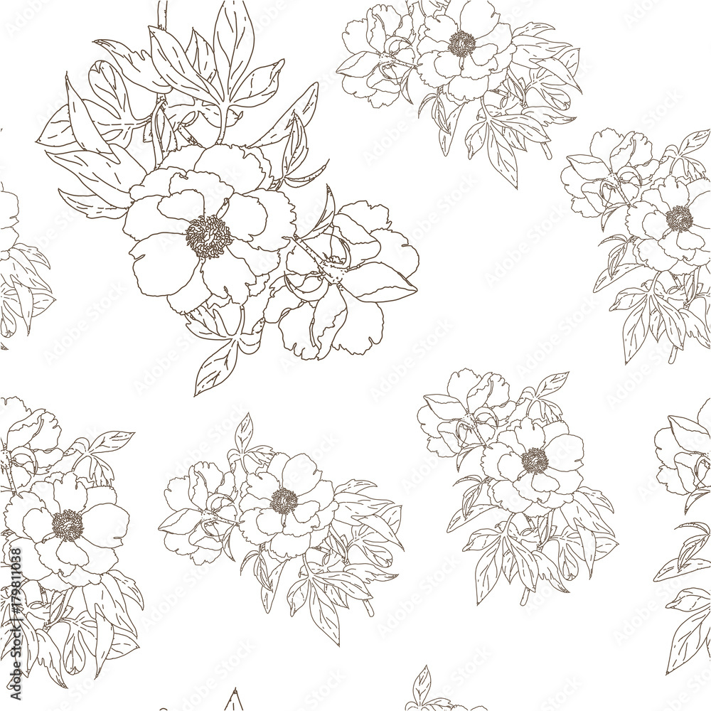 seamless background with flowers seamless background with flowers
