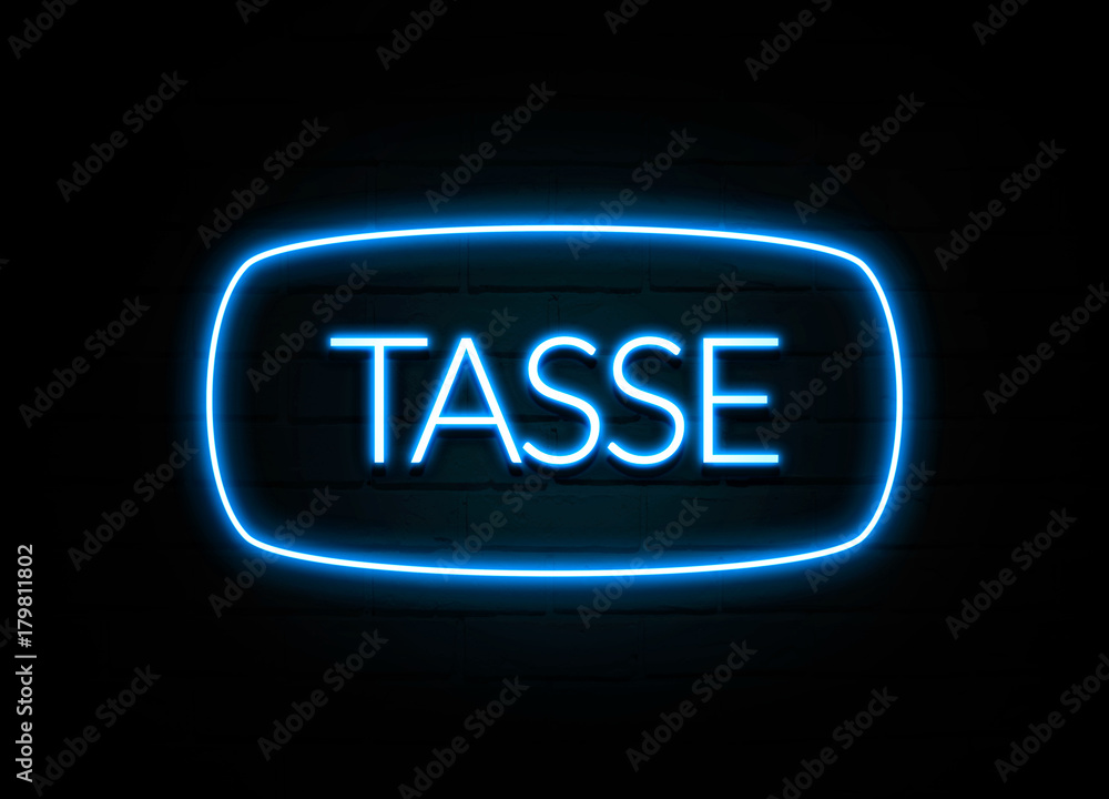 Tasse - colorful Neon Sign on brickwall Tasse - colorful Neon Sign on brickwall