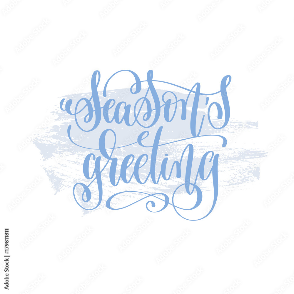 season's greeting hand lettering holiday poster season's greeting hand lettering holiday poster