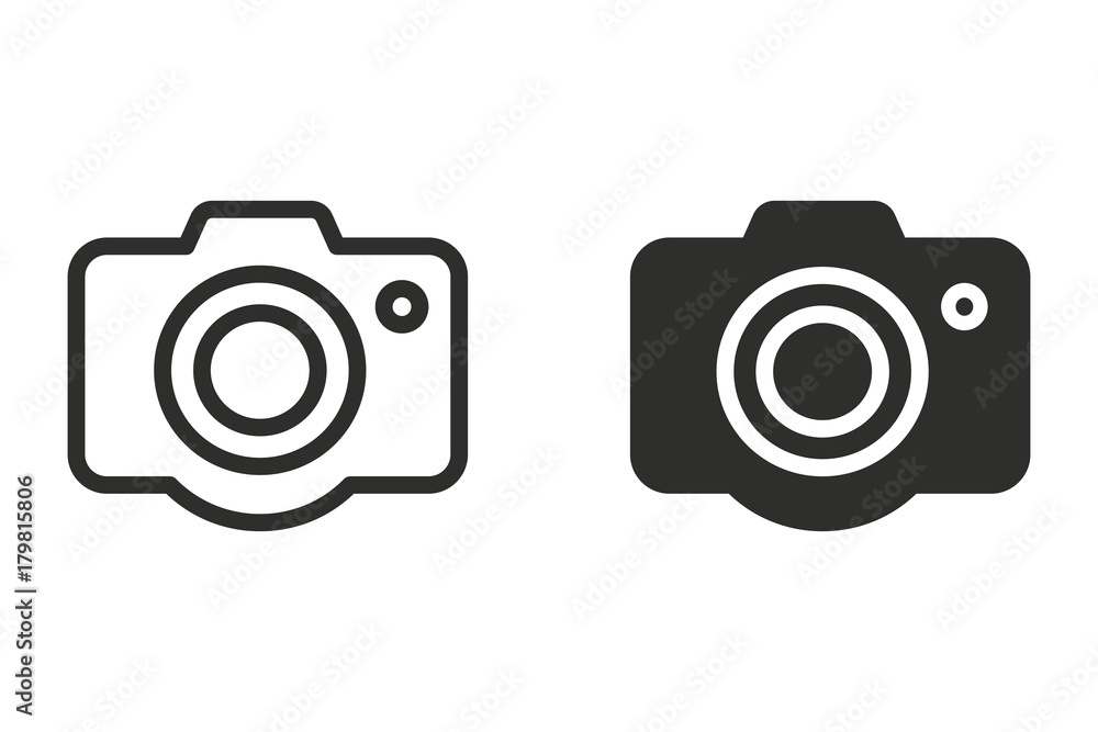 Photo vector icon. - obrazy, fototapety, plakaty 