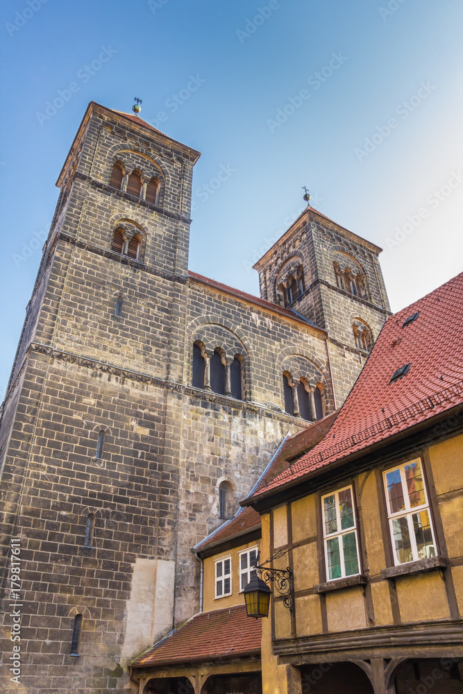 Towers of the Servatius church of Quedlinburg