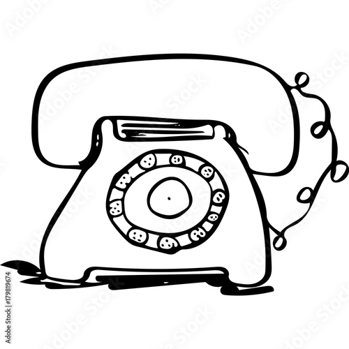 black old phone