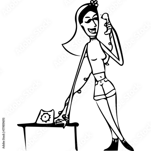 woman on the phone