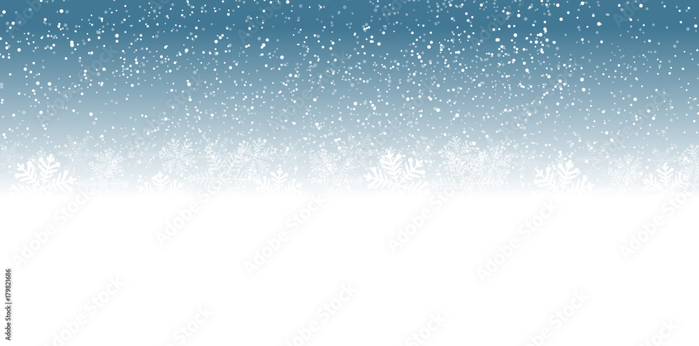 Fototapeta premium blue snowflakes background