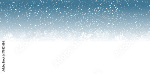 blue snowflakes background