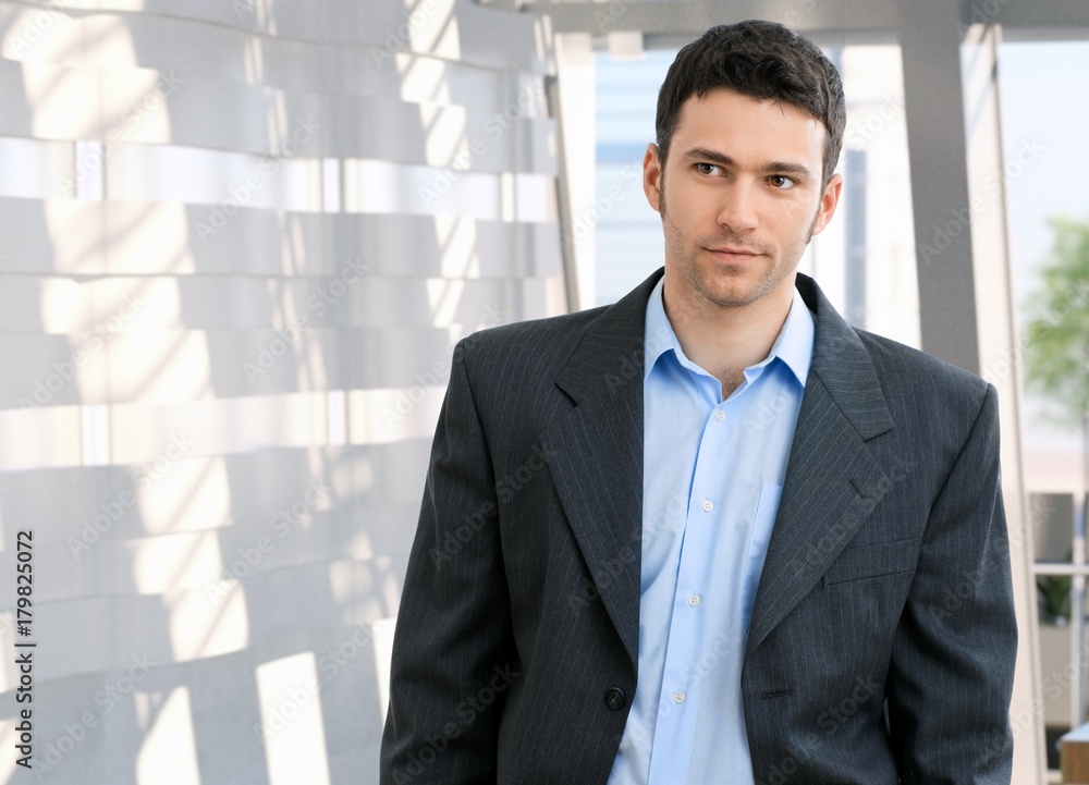 Portrait of young caucasian office worker Portrait of young caucasian office worker