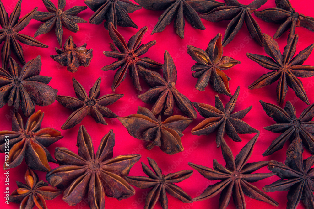 star anise as a background star anise as a background