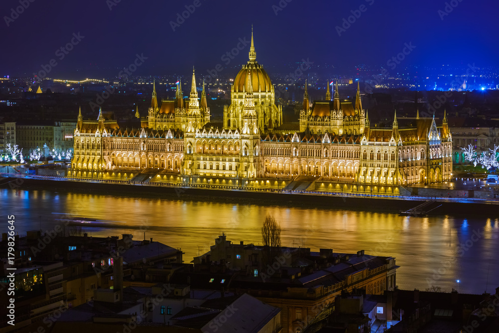 Obraz premium Parliament in Budapest Hungary