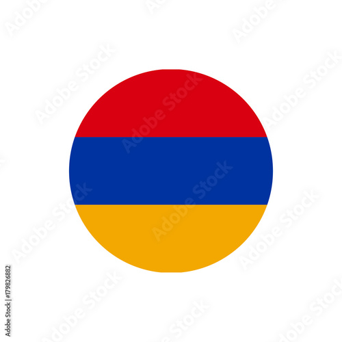 Armenia flag, official colors and proportion correctly. National Armenia flag.