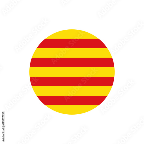 Catalonia flag, official colors and proportion correctly. Vector illustration photo