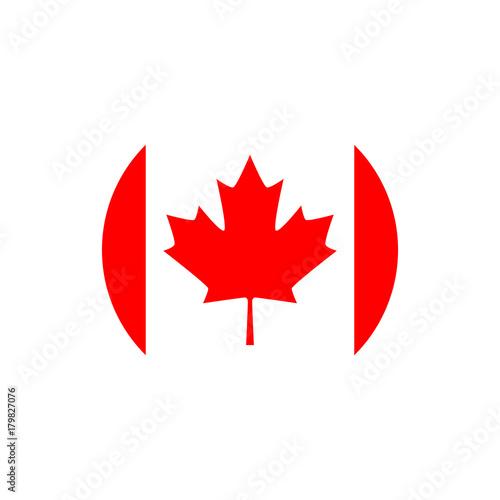 Canada flag, official colors and proportion correctly. Vector illustration
