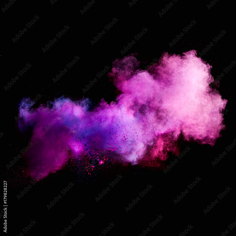 Fototapeta premium Freeze motion of colorful dust