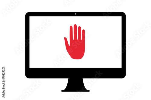 PC - Handfläche - Stopp