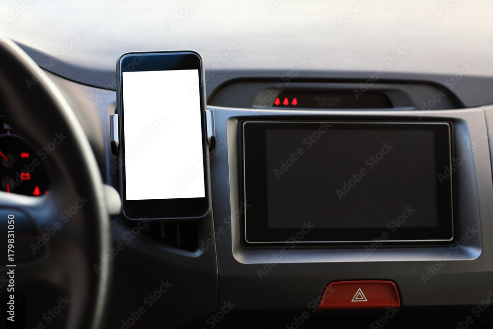 Phone and multimedia system with isolated screen in the car
