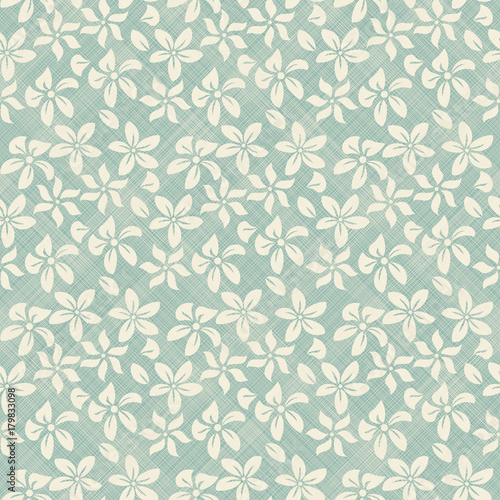 Seamless creative hand-drawn pattern of stylized flowers. Vector illustration