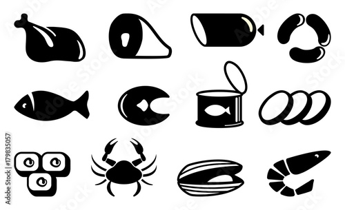 Meat products and seafood