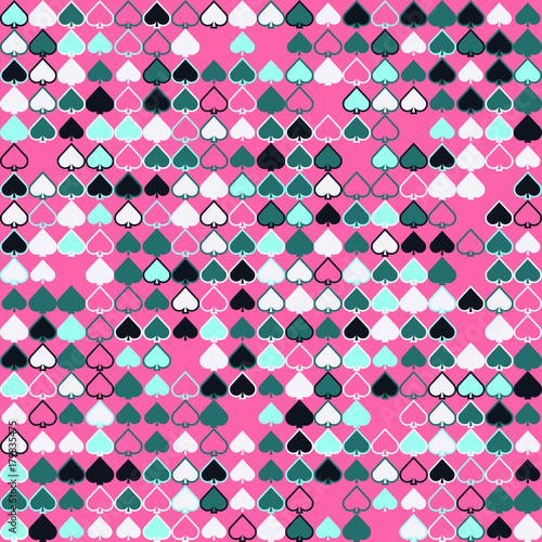 Geometric pattern with colored elements, vector abstract background