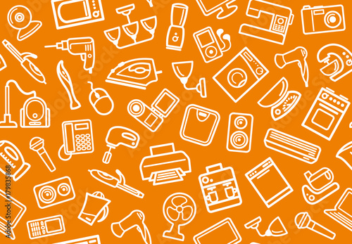 Home appliances background