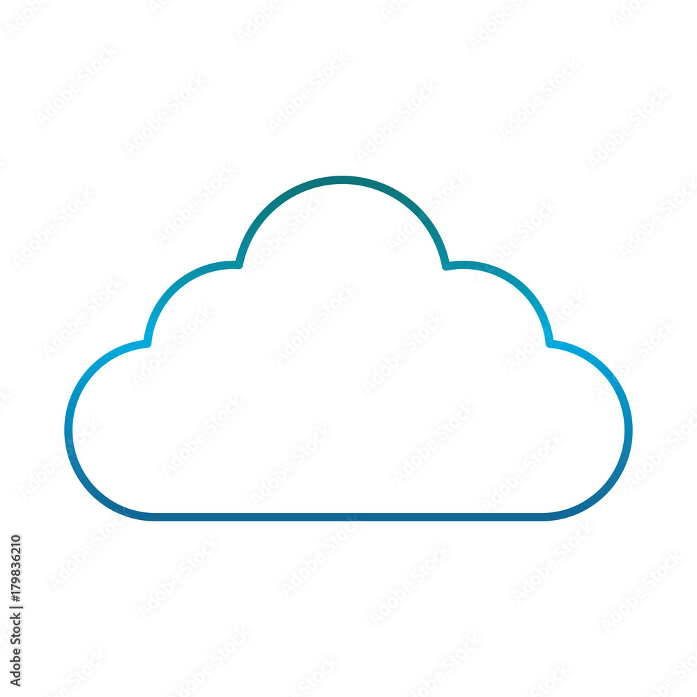 cloud icon over white background vector illustration cloud icon over white background vector illustration