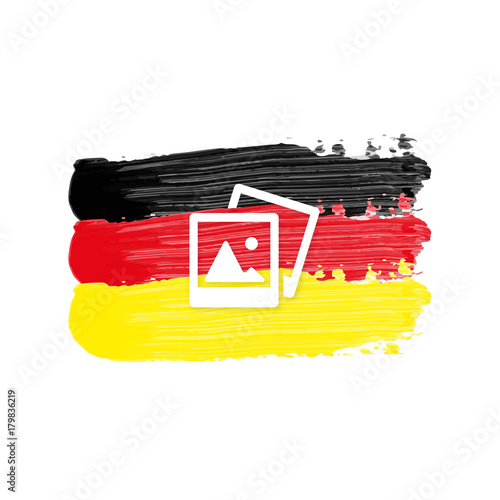 Deutschland Flagge mit Bildergalerie
