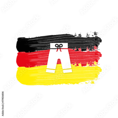 Deutschland Flagge mit Badehose