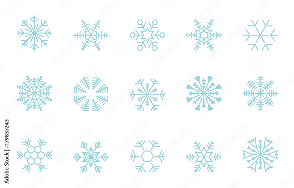 Schnee Iconset - Blau Schnee Iconset - Blau