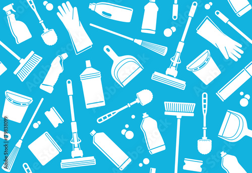 Seamless background of cleaning