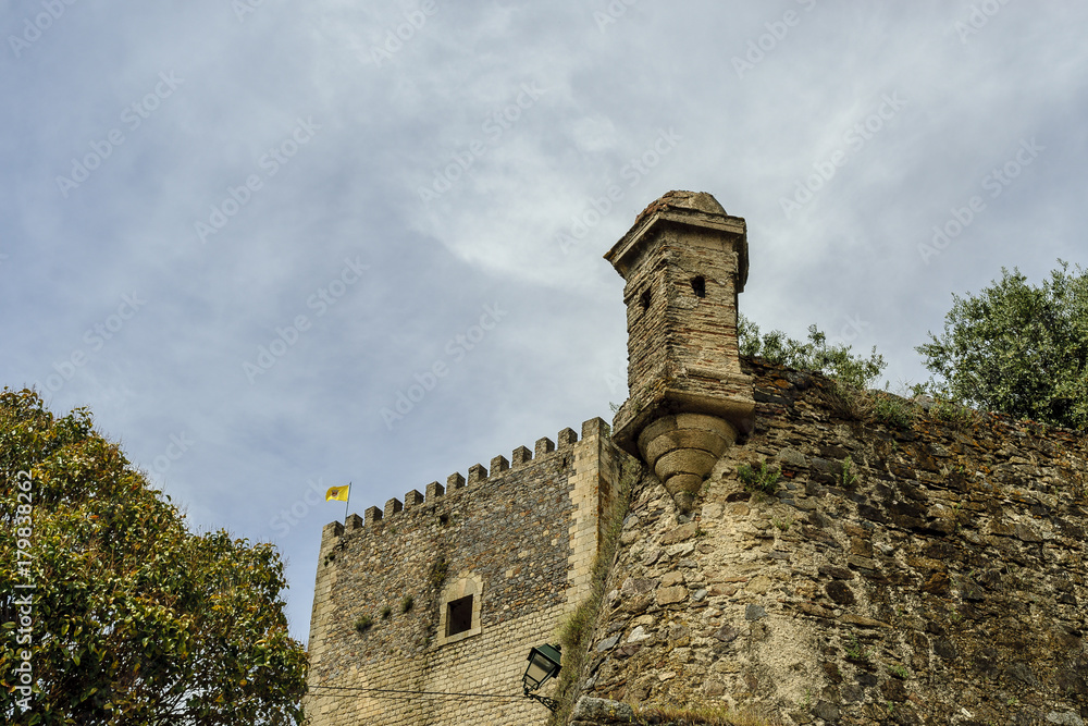 sight of the medieval castle of the Portuguese city of Castelo de Vide. sight of the medieval castle of the Portuguese city of Castelo de Vide.
