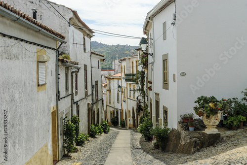 Fototapeta Naklejka Na Ścianę i Meble -  sight of the streets of the Portuguese city of Castelo de Vide.