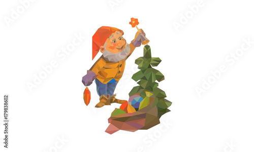 christmas, toy, christmas tree, isolated, santa, holiday, hat, white, doll, happy, santa claus,  decoration, beard, celebration,  red, green, blue, orang, fun, winter, xmas, colorful