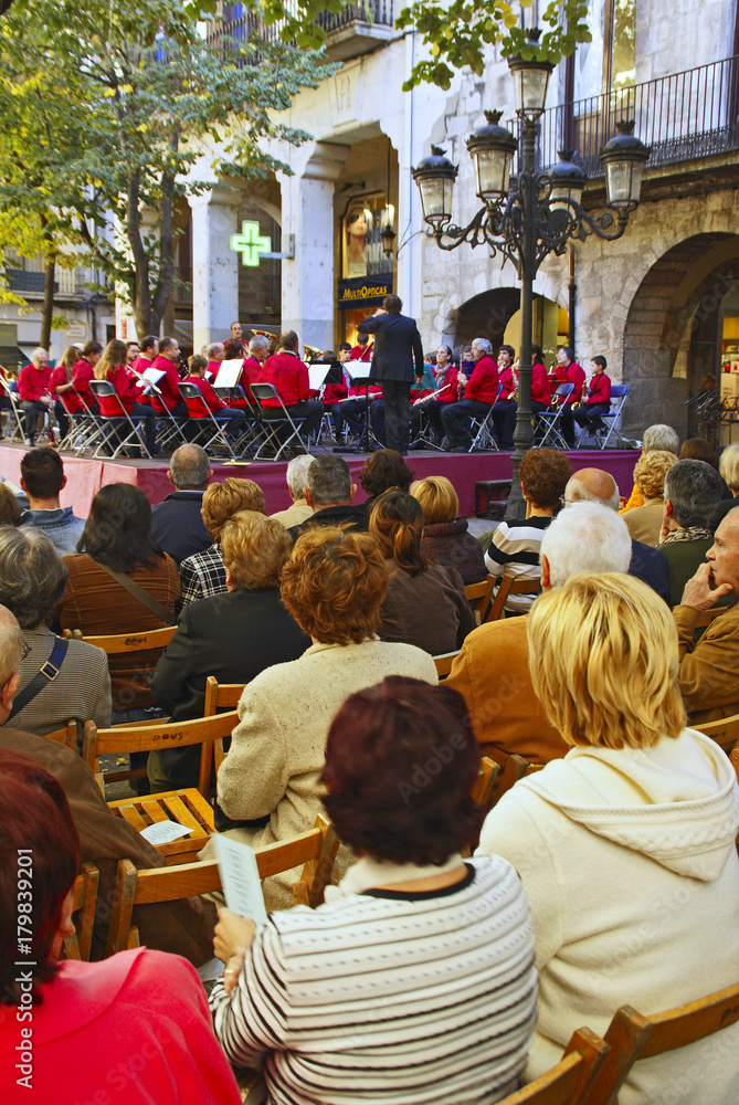 Banda de musica en girona cataluña españa