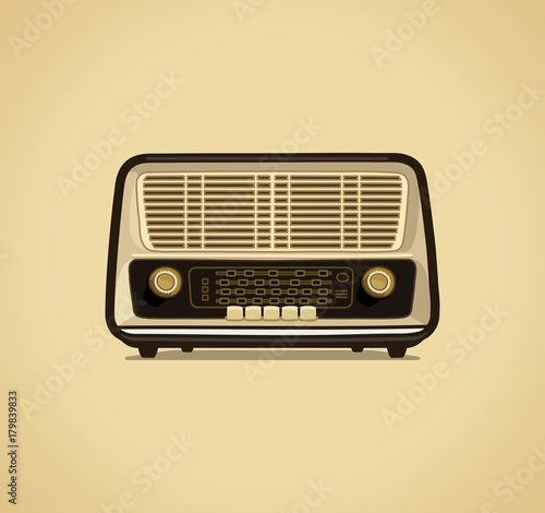 Radio receiver. Vector illustration