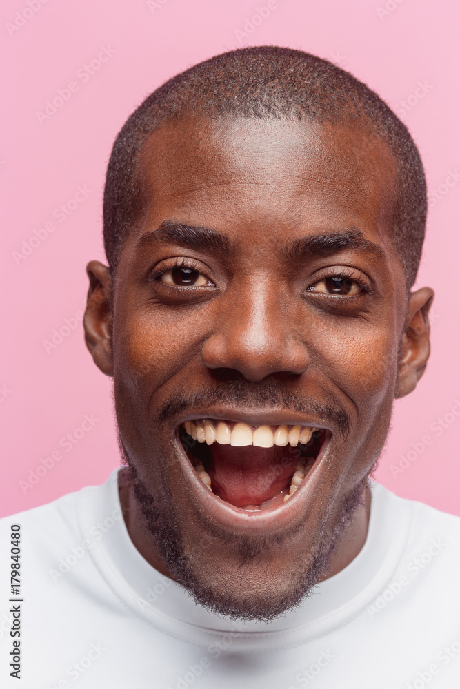 Portrait of a very happy afro American man Portrait of a very happy afro American man