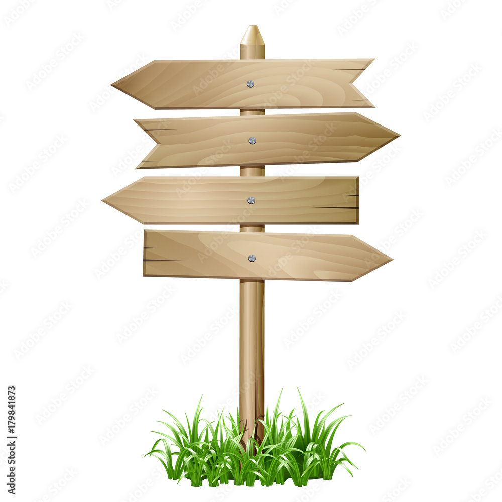 Wooden signboard in a grass. Wooden signboard in a grass.