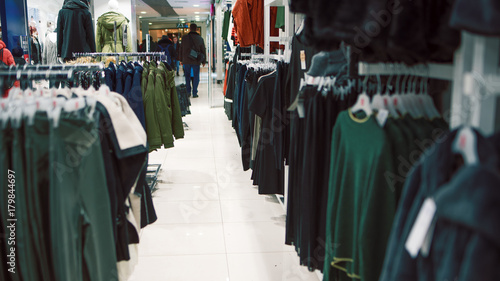 Fashionable men's clothing store