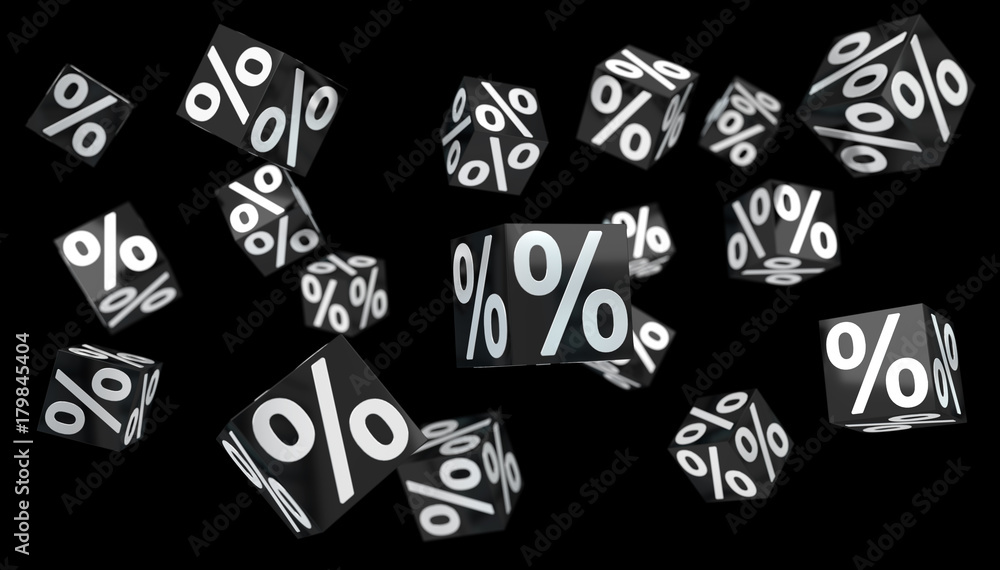 Black Friday sales digital icons 3D rendering Black Friday sales digital icons 3D rendering